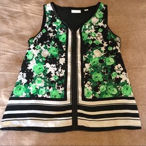 New York & Company Printed Blouse